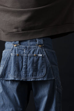 画像をギャラリービューアに読み込む, CHANGES REMAKE PAINTER DENIM PANTS with APRON PARTS (INDIGO #B)