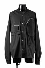 画像をギャラリービューアに読み込む, thom/krom WORK POCKET JACKET / ELASTIC COTTON & POLYAMIDE (BLACK)