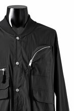 画像をギャラリービューアに読み込む, thom/krom WORK POCKET JACKET / ELASTIC COTTON & POLYAMIDE (BLACK)