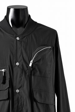 画像をギャラリービューアに読み込む, thom/krom WORK POCKET JACKET / ELASTIC COTTON & POLYAMIDE (BLACK)