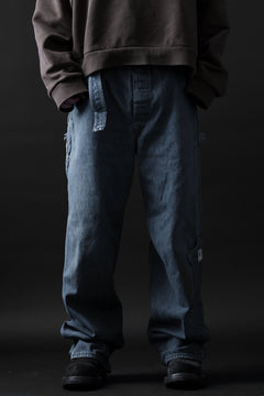 画像をギャラリービューアに読み込む, CHANGES REMAKE PAINTER DENIM PANTS with APRON PARTS (INDIGO #B)