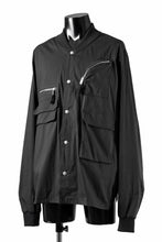 画像をギャラリービューアに読み込む, thom/krom WORK POCKET JACKET / ELASTIC COTTON &amp; POLYAMIDE (BLACK)