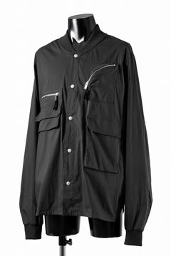 画像をギャラリービューアに読み込む, thom/krom WORK POCKET JACKET / ELASTIC COTTON &amp; POLYAMIDE (BLACK)