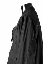 画像をギャラリービューアに読み込む, thom/krom WORK POCKET JACKET / ELASTIC COTTON &amp; POLYAMIDE (BLACK)