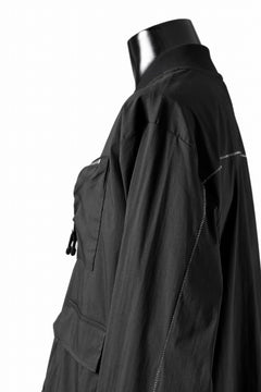 画像をギャラリービューアに読み込む, thom/krom WORK POCKET JACKET / ELASTIC COTTON & POLYAMIDE (BLACK)