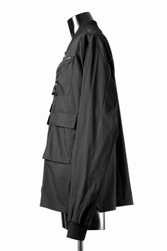 画像をギャラリービューアに読み込む, thom/krom WORK POCKET JACKET / ELASTIC COTTON & POLYAMIDE (BLACK)