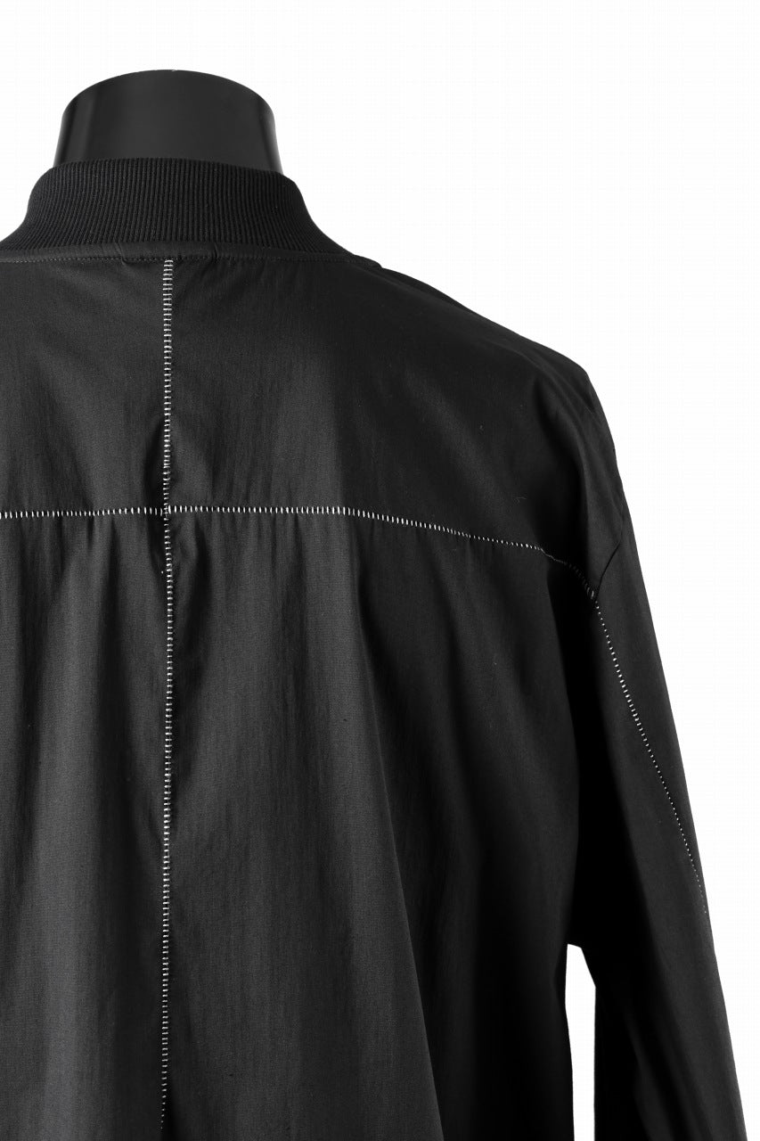 画像をギャラリービューアに読み込む, thom/krom WORK POCKET JACKET / ELASTIC COTTON & POLYAMIDE (BLACK)