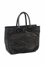 Load image into Gallery viewer, ISAMU KATAYAMA BACKLASH ZIP TOTE BAG / OBJECT DYED JAPAN ROUGH STEER (BLACK)