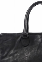 Load image into Gallery viewer, ISAMU KATAYAMA BACKLASH ZIP TOTE BAG / OBJECT DYED JAPAN ROUGH STEER (BLACK)