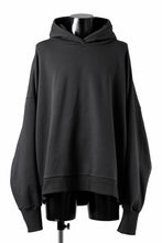 画像をギャラリービューアに読み込む, thom/krom EXTRA OVERSIZED FIT HOODIE / ELASTIC COTTON SWEAT (BLACK)