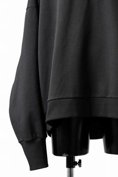 画像をギャラリービューアに読み込む, thom/krom EXTRA OVERSIZED FIT HOODIE / ELASTIC COTTON SWEAT (BLACK)