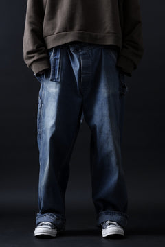 画像をギャラリービューアに読み込む, CHANGES REMAKE PAINTER DENIM PANTS with APRON PARTS (INDIGO #C)