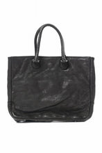 Load image into Gallery viewer, ISAMU KATAYAMA BACKLASH ZIP TOTE BAG / OBJECT DYED JAPAN ROUGH STEER (BLACK)