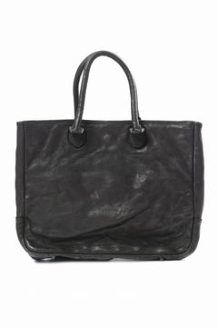 Load image into Gallery viewer, ISAMU KATAYAMA BACKLASH ZIP TOTE BAG / OBJECT DYED JAPAN ROUGH STEER (BLACK)