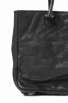 Load image into Gallery viewer, ISAMU KATAYAMA BACKLASH ZIP TOTE BAG / OBJECT DYED JAPAN ROUGH STEER (BLACK)