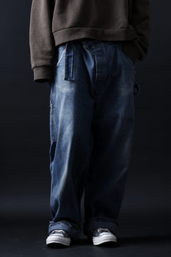 画像をギャラリービューアに読み込む, CHANGES REMAKE PAINTER DENIM PANTS with APRON PARTS (INDIGO #C)