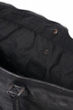 Load image into Gallery viewer, ISAMU KATAYAMA BACKLASH ZIP TOTE BAG / OBJECT DYED JAPAN ROUGH STEER (BLACK)