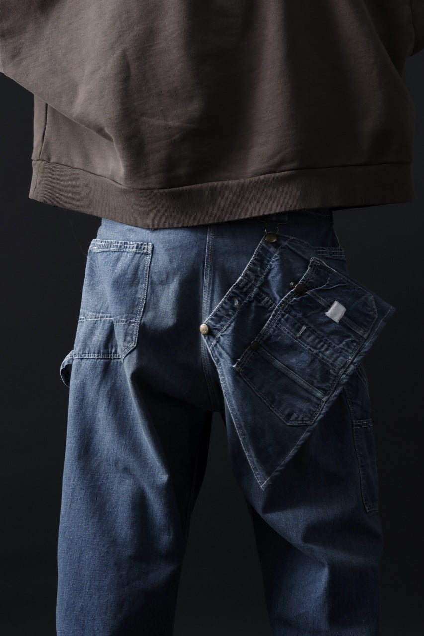 画像をギャラリービューアに読み込む, CHANGES REMAKE PAINTER DENIM PANTS with APRON PARTS (INDIGO #C)