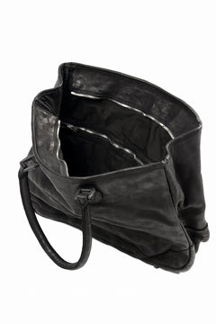 Load image into Gallery viewer, ISAMU KATAYAMA BACKLASH ZIP TOTE BAG / OBJECT DYED JAPAN ROUGH STEER (BLACK)