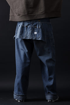 画像をギャラリービューアに読み込む, CHANGES REMAKE PAINTER DENIM PANTS with APRON PARTS (INDIGO #C)