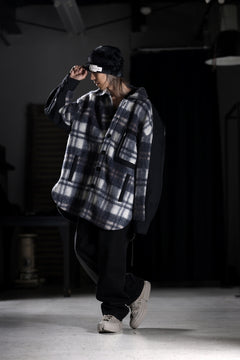 画像をギャラリービューアに読み込む, Feng Chen Wang FLANNEL SHIRT WITH QUILT PHOENIX (NAVY)