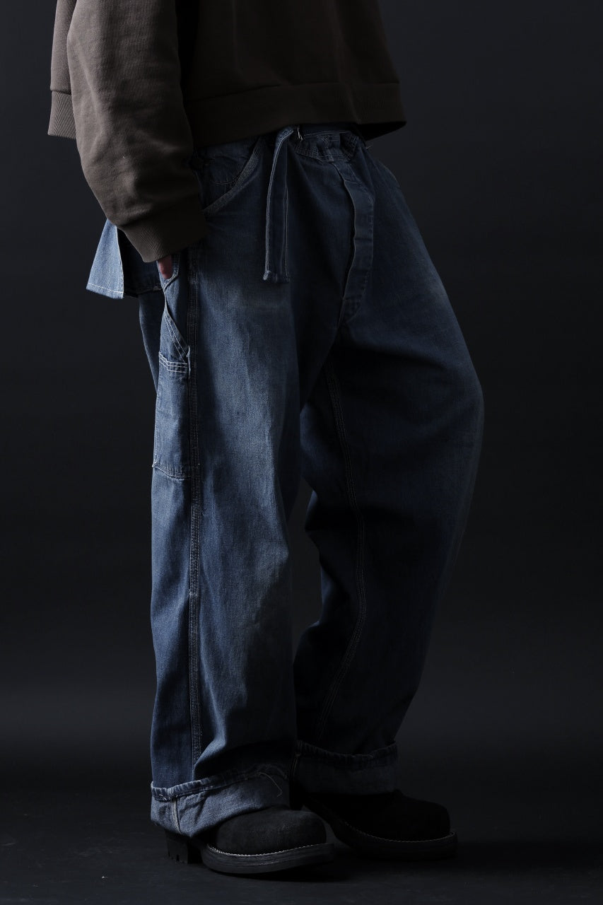 画像をギャラリービューアに読み込む, CHANGES REMAKE PAINTER DENIM PANTS with APRON PARTS (INDIGO #C)