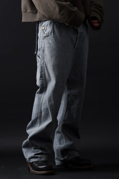 画像をギャラリービューアに読み込む, CHANGES REMAKE PAINTER HICKORY DENIM PANTS with APRON PARTS (INDIGO)