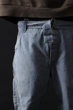 画像をギャラリービューアに読み込む, CHANGES REMAKE PAINTER HICKORY DENIM PANTS with APRON PARTS (INDIGO)