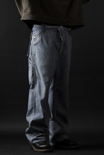 画像をギャラリービューアに読み込む, CHANGES REMAKE PAINTER HICKORY DENIM PANTS with APRON PARTS (INDIGO)