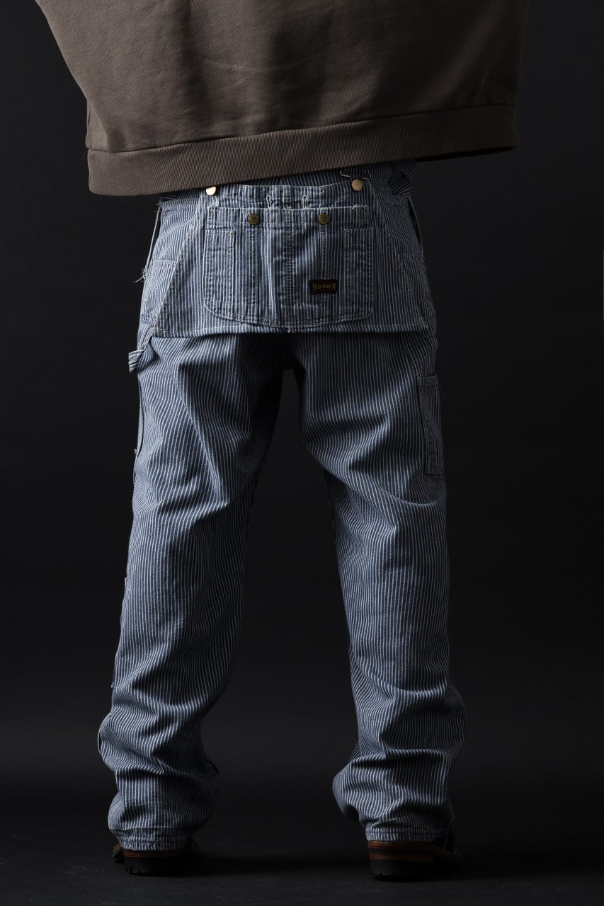 画像をギャラリービューアに読み込む, CHANGES REMAKE PAINTER HICKORY DENIM PANTS with APRON PARTS (INDIGO)