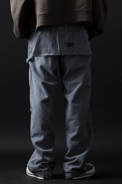 画像をギャラリービューアに読み込む, CHANGES REMAKE PAINTER HICKORY DENIM PANTS with APRON PARTS (INDIGO)