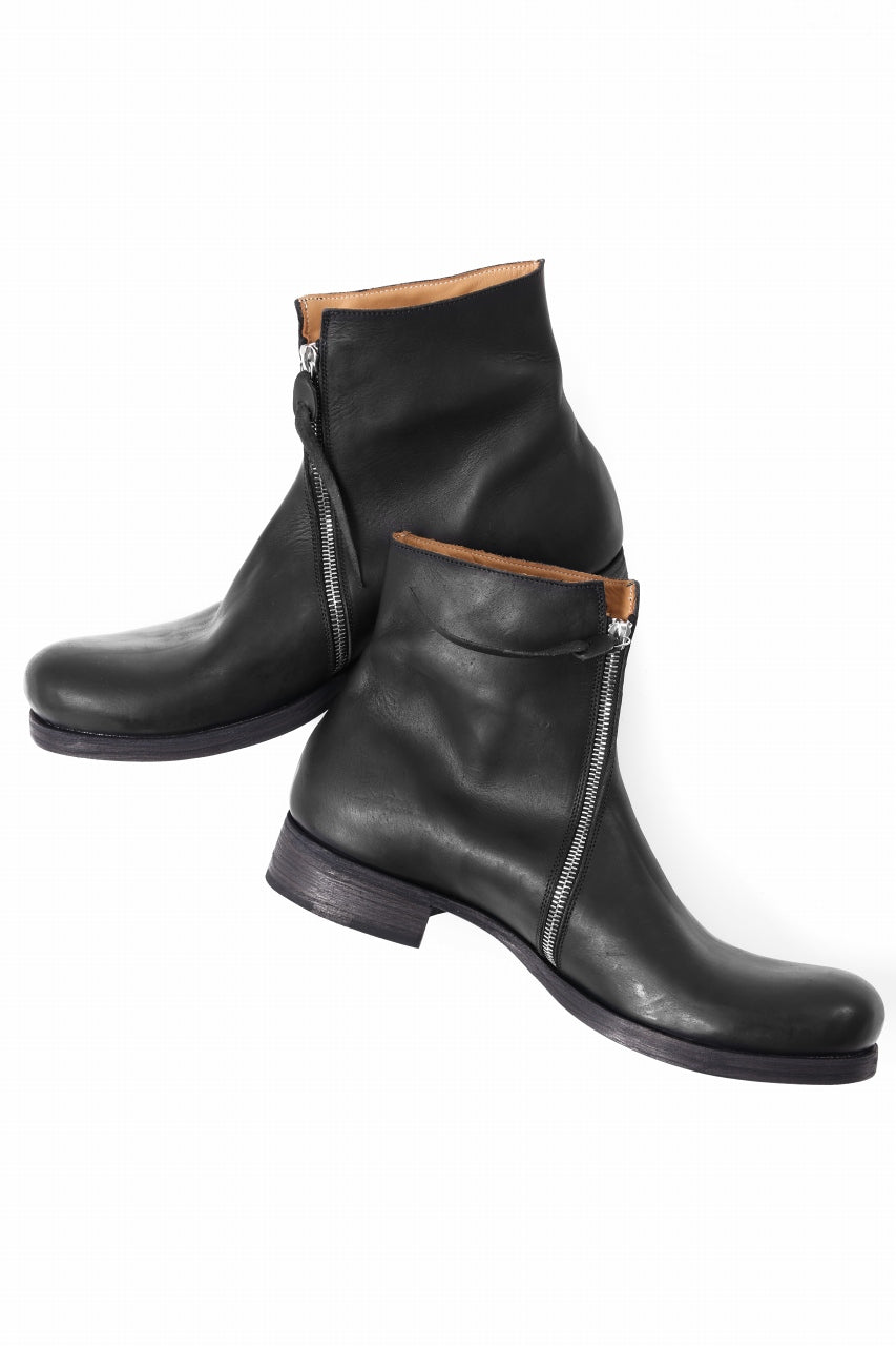 Load image into Gallery viewer, m.a+ side zipped short boot / S1G2Z/VA1,5 (BLACK)
