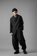 画像をギャラリービューアに読み込む, KLASICA exclusive "KLING" SINGLE LAYER 3 POCKET BLAZER / LIGHT WEIGHT DARK RANDOM STRIPE RAMIE (IRON STRIPES)