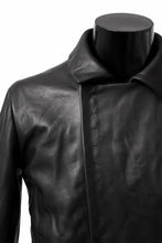 Load image into Gallery viewer, m.a+ silver crosses sleeve diagonal zip biker jacket / J1/S+/SY1.0 (BLACK)