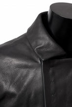 Load image into Gallery viewer, m.a+ silver crosses sleeve diagonal zip biker jacket / J1/S+/SY1.0 (BLACK)