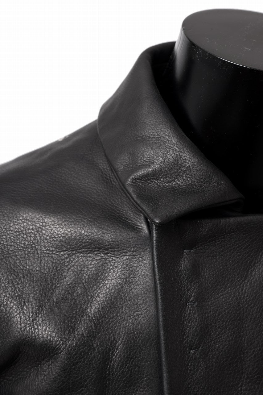 Load image into Gallery viewer, m.a+ silver crosses sleeve diagonal zip biker jacket / J1/S+/SY1.0 (BLACK)