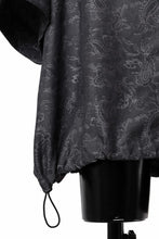 画像をギャラリービューアに読み込む, A.F ARTEFACT FRONT ZIP SQUEEZING SHIRT / PAISLEY JACQUARD (D.GREY)