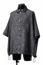 画像をギャラリービューアに読み込む, A.F ARTEFACT FRONT ZIP SQUEEZING SHIRT / PAISLEY JACQUARD (D.GREY)