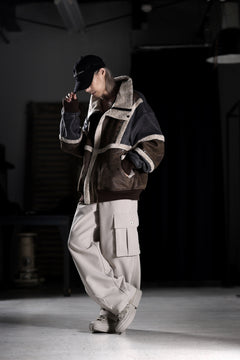 Load image into Gallery viewer, Feng Chen Wang DOUBLE SIDED SHERPA JACKET (GRAY)