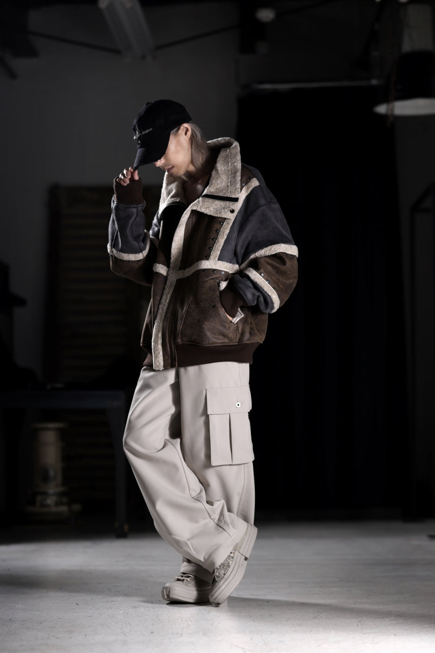 Load image into Gallery viewer, Feng Chen Wang DOUBLE SIDED SHERPA JACKET (GRAY)