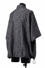 画像をギャラリービューアに読み込む, A.F ARTEFACT FRONT ZIP SQUEEZING SHIRT / PAISLEY JACQUARD (D.GREY)