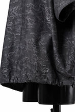 画像をギャラリービューアに読み込む, A.F ARTEFACT FRONT ZIP SQUEEZING SHIRT / PAISLEY JACQUARD (D.GREY)