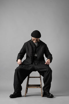 画像をギャラリービューアに読み込む, KLASICA exclusive "KLING" SINGLE LAYER 3 POCKET BLAZER / LIGHT WEIGHT DARK RANDOM STRIPE RAMIE (IRON STRIPES)