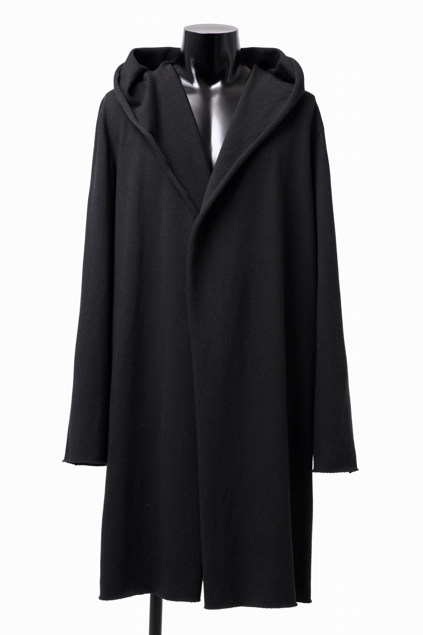 画像をギャラリービューアに読み込む, m.a+ exclusive hand painted hooded unlined cardigan coat / C328-HP/JM4 (BLACK)