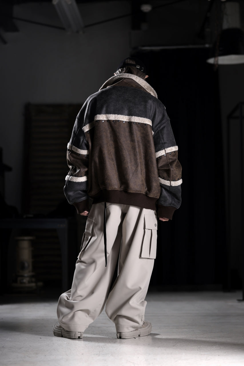 Load image into Gallery viewer, Feng Chen Wang DOUBLE SIDED SHERPA JACKET (GRAY)