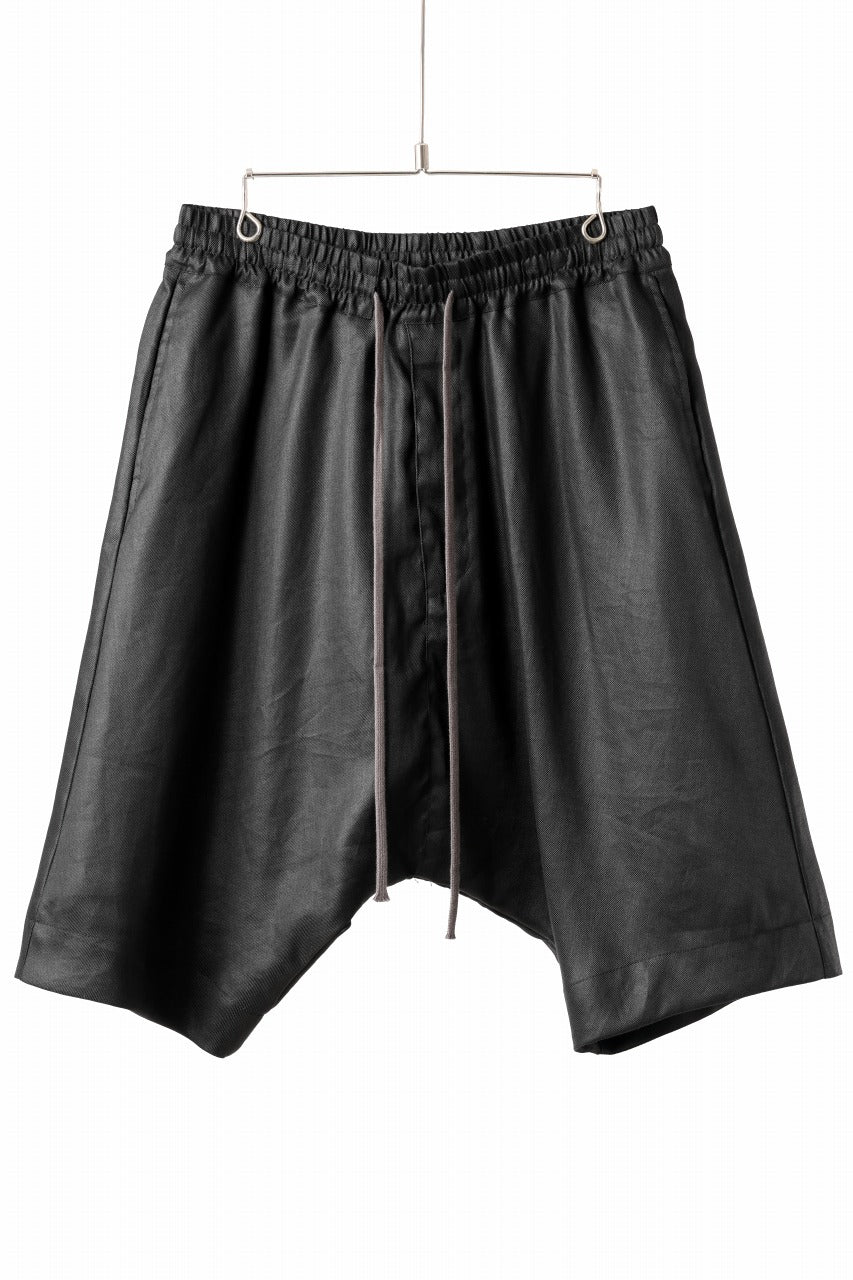 画像をギャラリービューアに読み込む, A.F ARTEFACT SARROUEL SHORT PANTS / LINEN TWILL (BLACK)