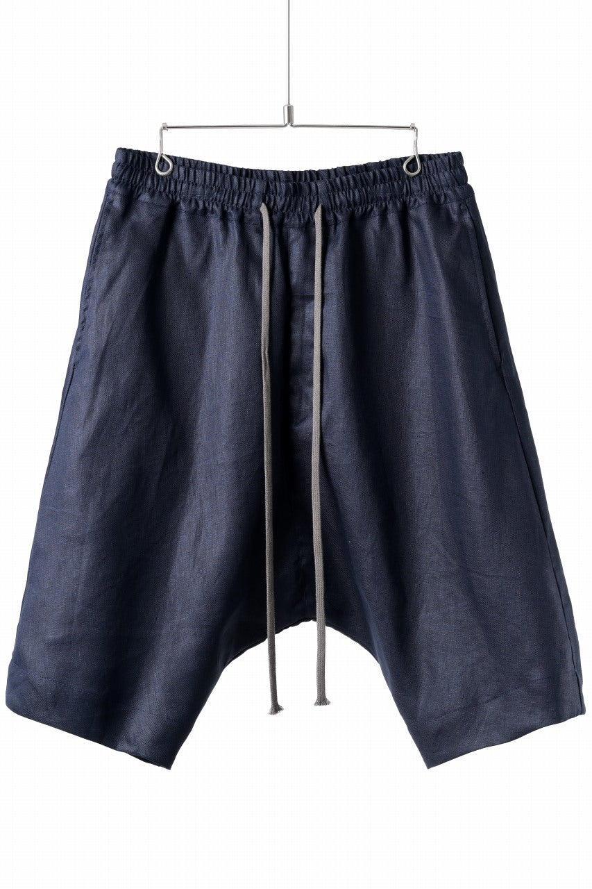 画像をギャラリービューアに読み込む, A.F ARTEFACT SARROUEL SHORT PANTS / LINEN TWILL (NAVY)