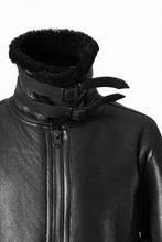 Load image into Gallery viewer, ISAMU KATAYAMA BACKLASH "LIMITED" B-3 FLIGHT JACKET / SPANISH MOUTON NATIVE BOMBER FINISH (BLACK)