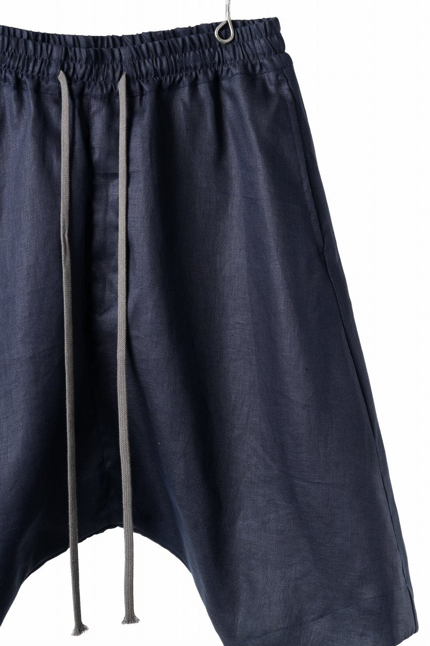 画像をギャラリービューアに読み込む, A.F ARTEFACT SARROUEL SHORT PANTS / LINEN TWILL (NAVY)