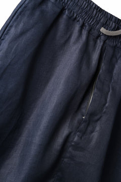 画像をギャラリービューアに読み込む, A.F ARTEFACT SARROUEL SHORT PANTS / LINEN TWILL (NAVY)